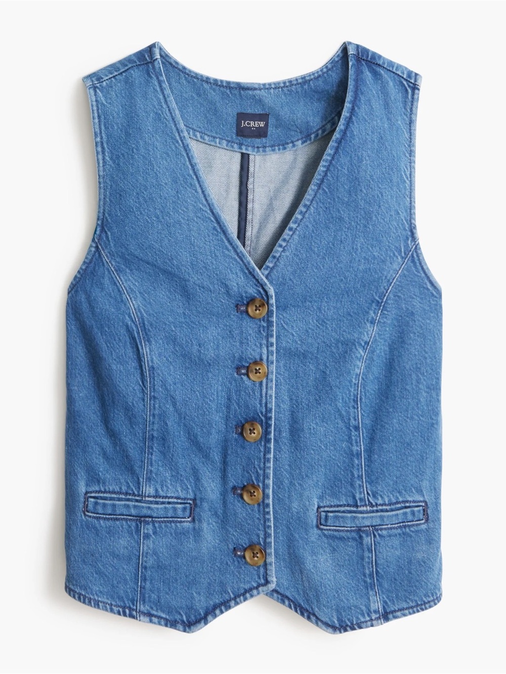 J.Crew Factory Denim Vest Size 6